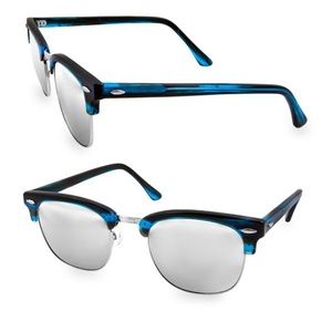 AQS Milo 49MM Clubmaster Sunglasses…Color: Blue…New in Case…$150